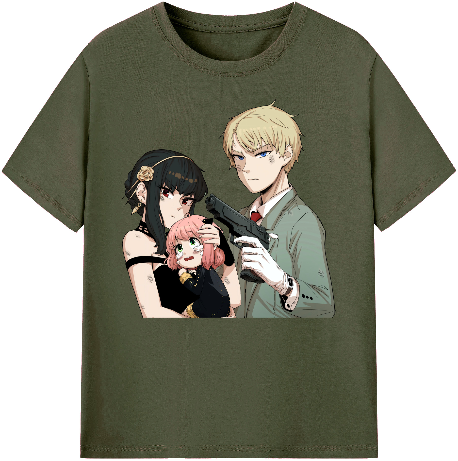 （画像用） SPY×FAMILY间谍家家酒 綿100％ メンズ半袖Tシャツ｜肌触りやわらか＆通気性